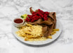 Mixed Kebab on Chips & Cheese